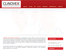 Tablet Screenshot of clinovex.com